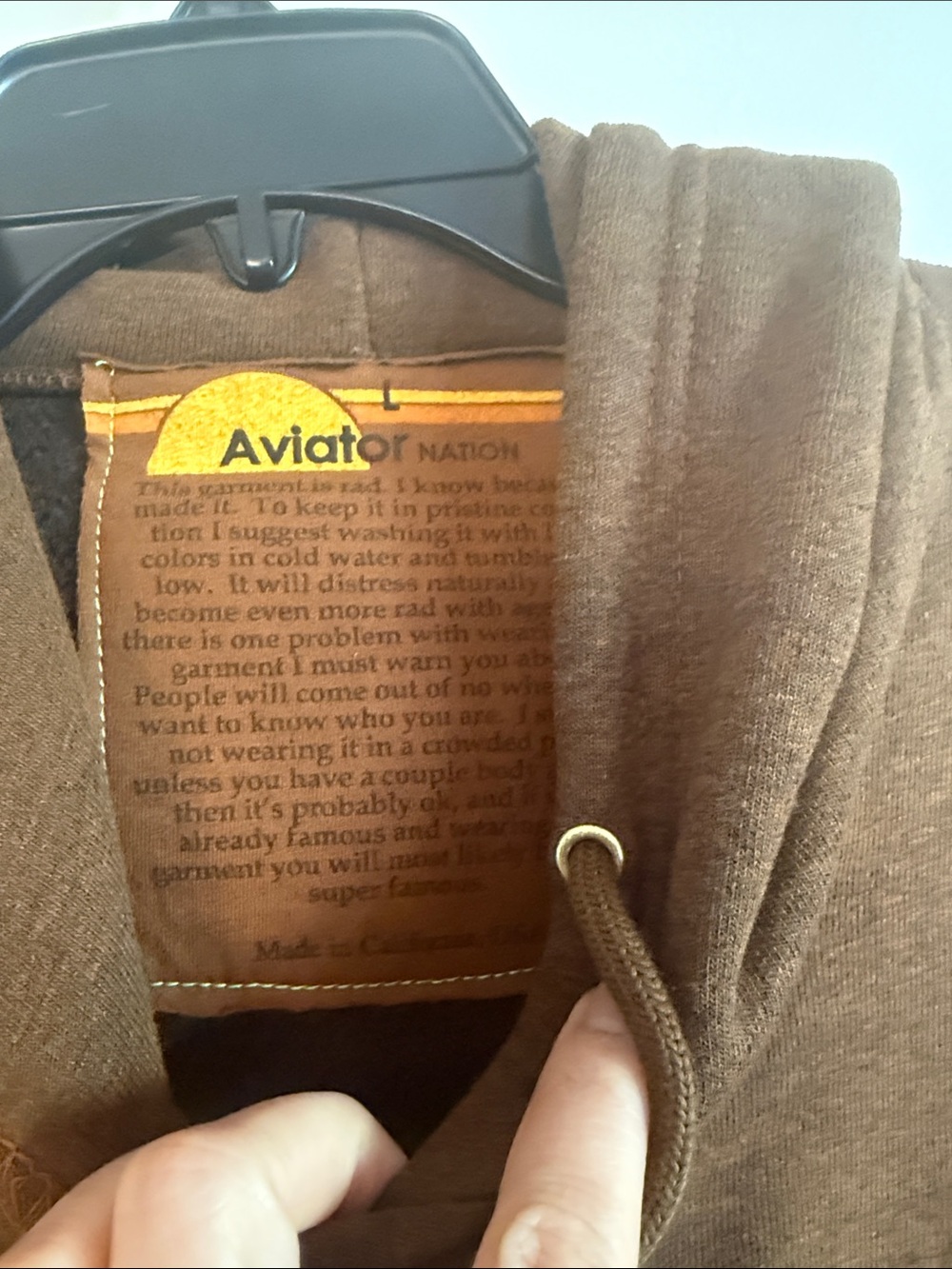 Aviator Nation logo pullover relaxed hoodie - Picture 8 of 8